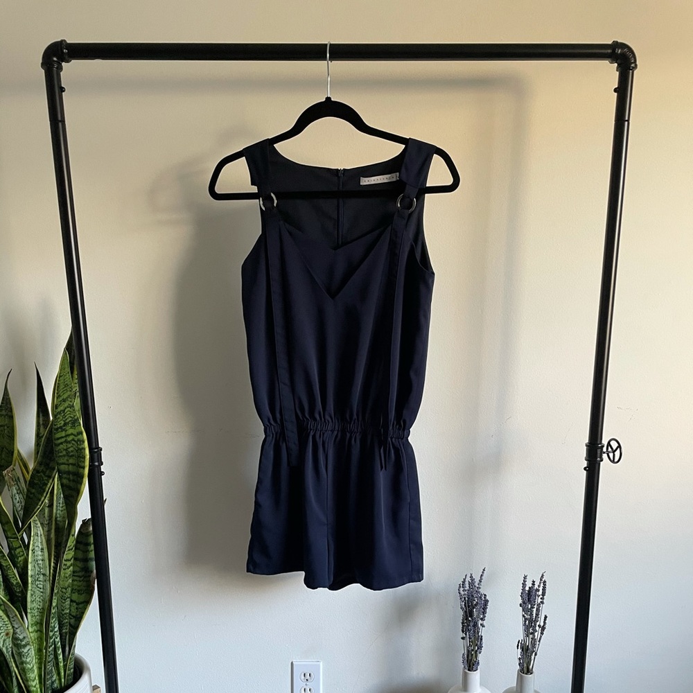 Chin Studio Navy Romper